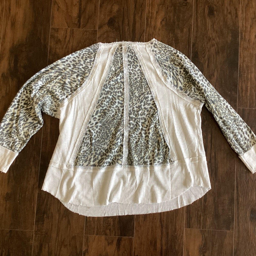 Loralette Patchwork Mixed Media Top - image 7